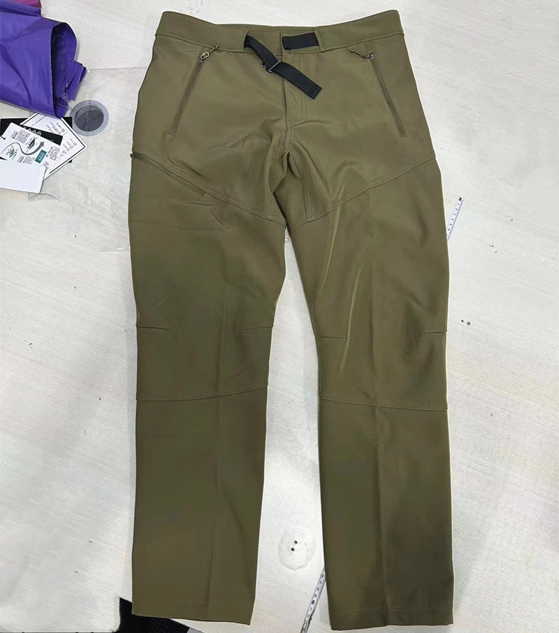 软壳冲锋休闲裤冬款，加绒男款，无标，平口带腰扣，男款卡码拍大