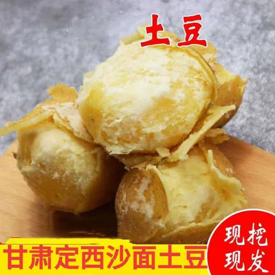 2024新鲜现挖甘肃定西沙面土豆洋芋特产包邮黄心土豆
