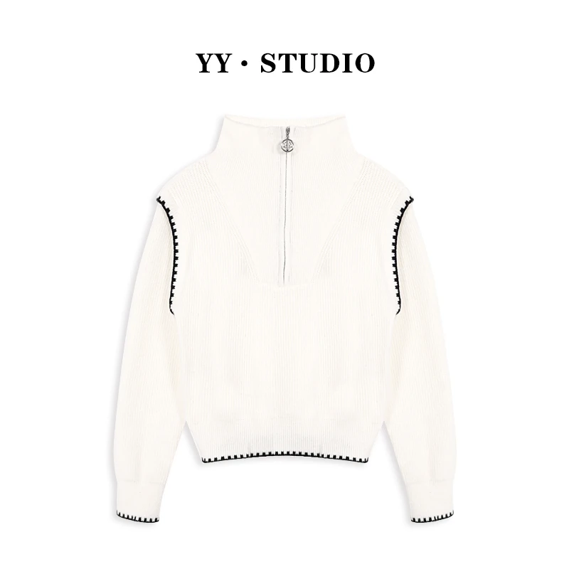 毛衣半高领针织网红时尚百搭秋冬立领高领YY-8250