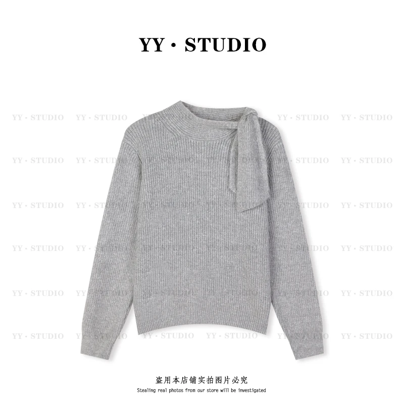 【YANYAN】秋冬围巾圆领针织衫长袖YY-6183