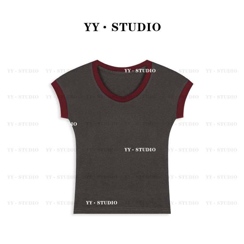 【YANYAN】拼色短袖百搭夏季上衣T恤YY-2000