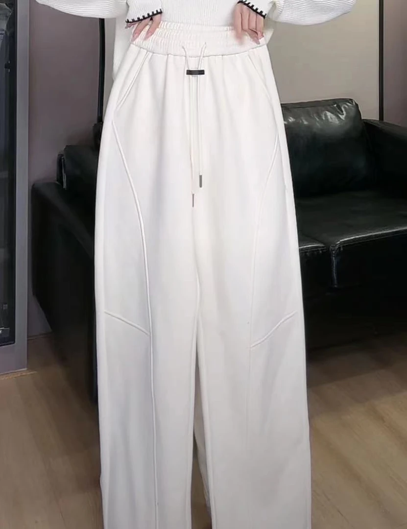 【YANYAN】秋冬显瘦显高阔腿裤加绒加厚弯刀裤子YY-8251