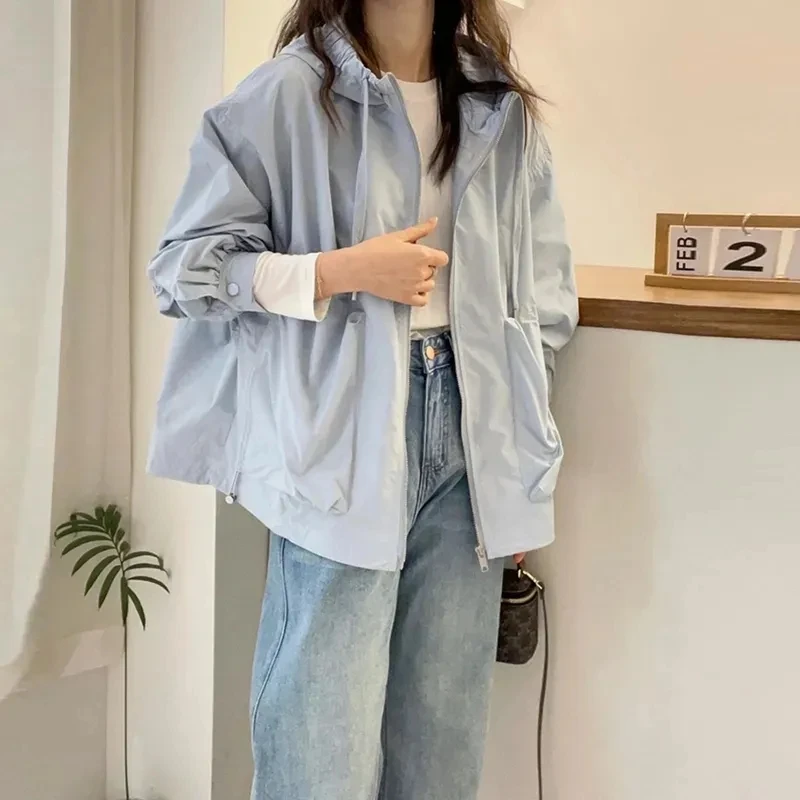 连帽工装外套女欧洲站早春2025新款欧货女装时尚宽松休闲百搭潮