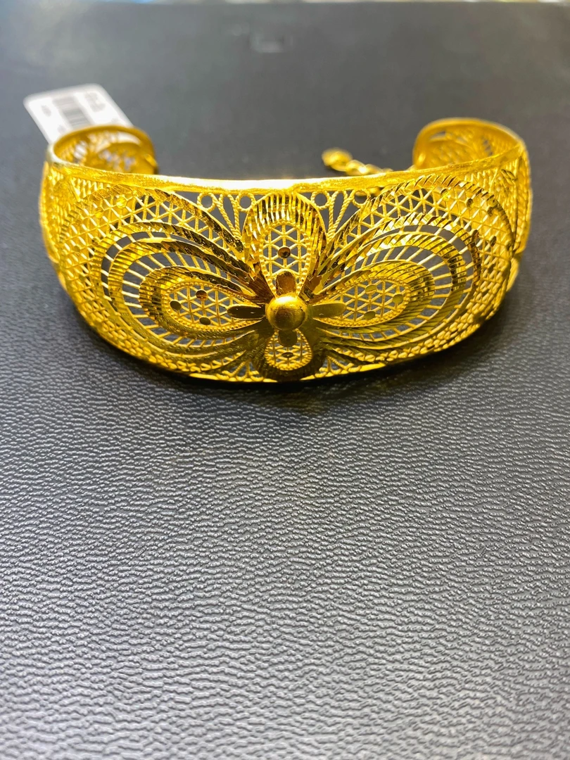 【2号货】放心黄金店 足金999手镯 18.20克 【货号50】