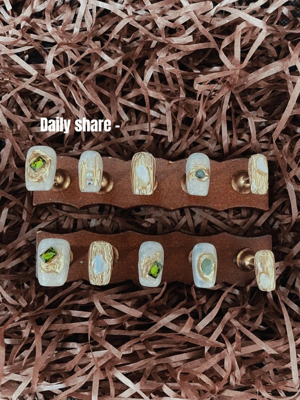 定制穿戴甲 螺纹胶璀璨星空