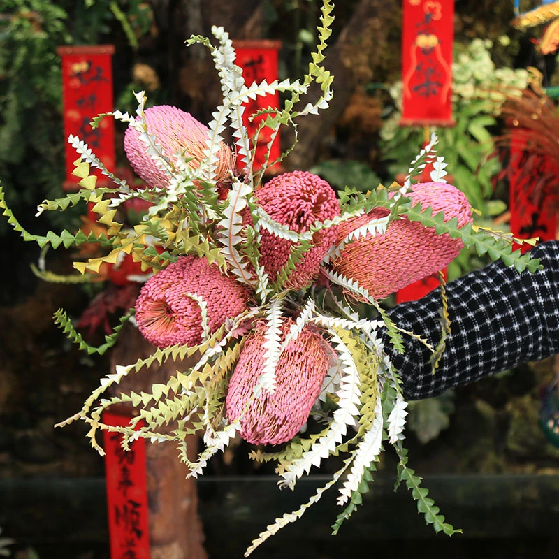 【 锯齿斑克木佛塔】花一森林进口产品佛塔高端轻奢花材