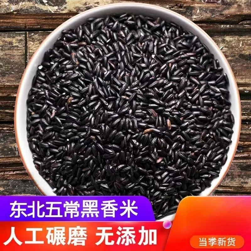 东北黑米新米五谷杂粮黑香米糙米精选黑糯米粥孕妇减餐香糯健康