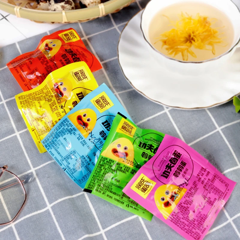 【63颗鹌鹑蛋】润成无壳鹌鹑蛋5种口味开袋即食休闲解馋小零食营养