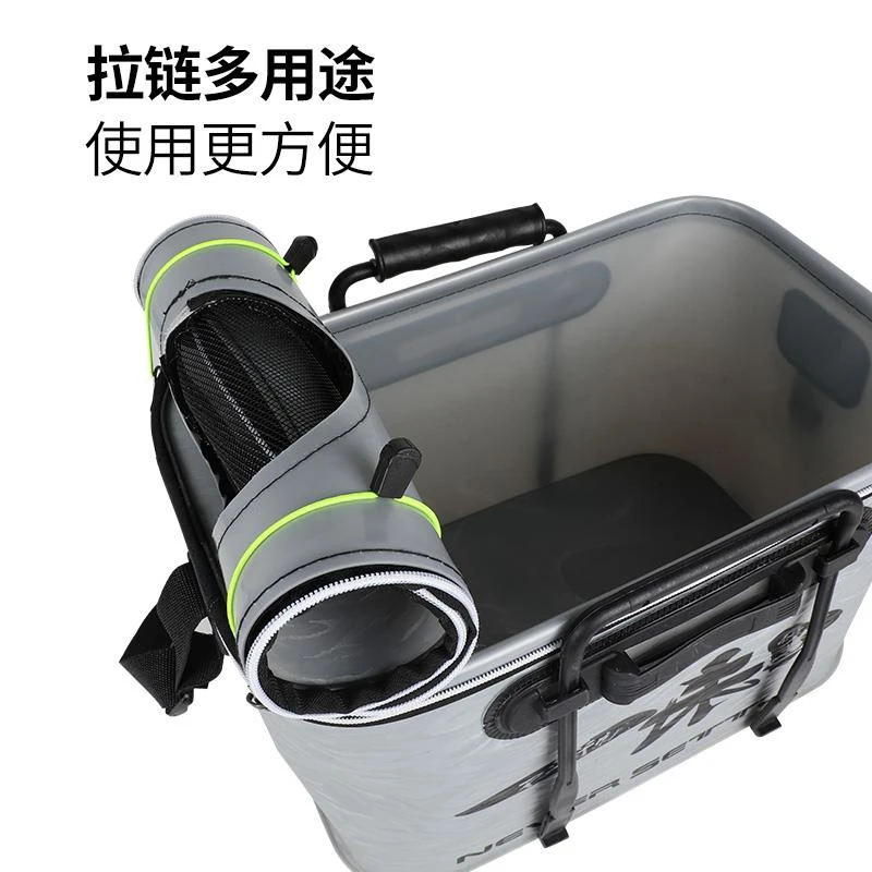 活鱼箱新款活鱼桶 EVA多功能钓鱼箱钓箱装一体成型鱼水桶