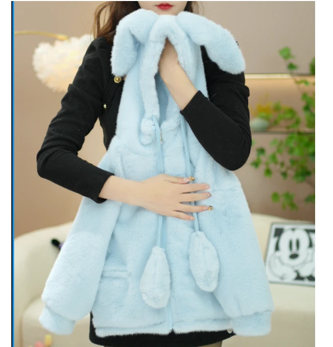 逗小铺【七尚】2024冬款草草加绒加厚洋气女宝时尚韩版厚外套s189