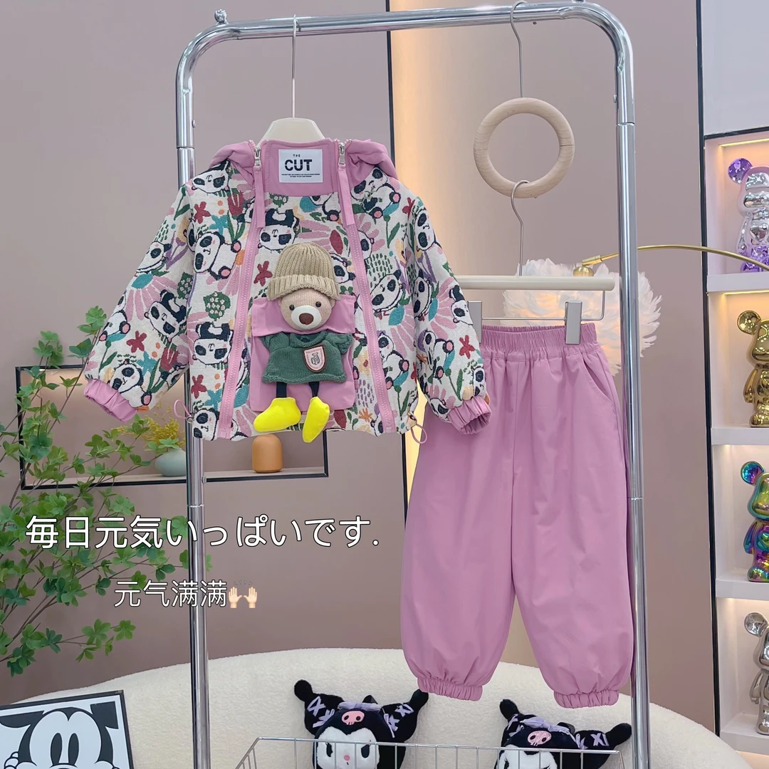 逗小铺【七尚】2024加棉休闲版洋气卡通外套韩版新款秋冬外套m1189