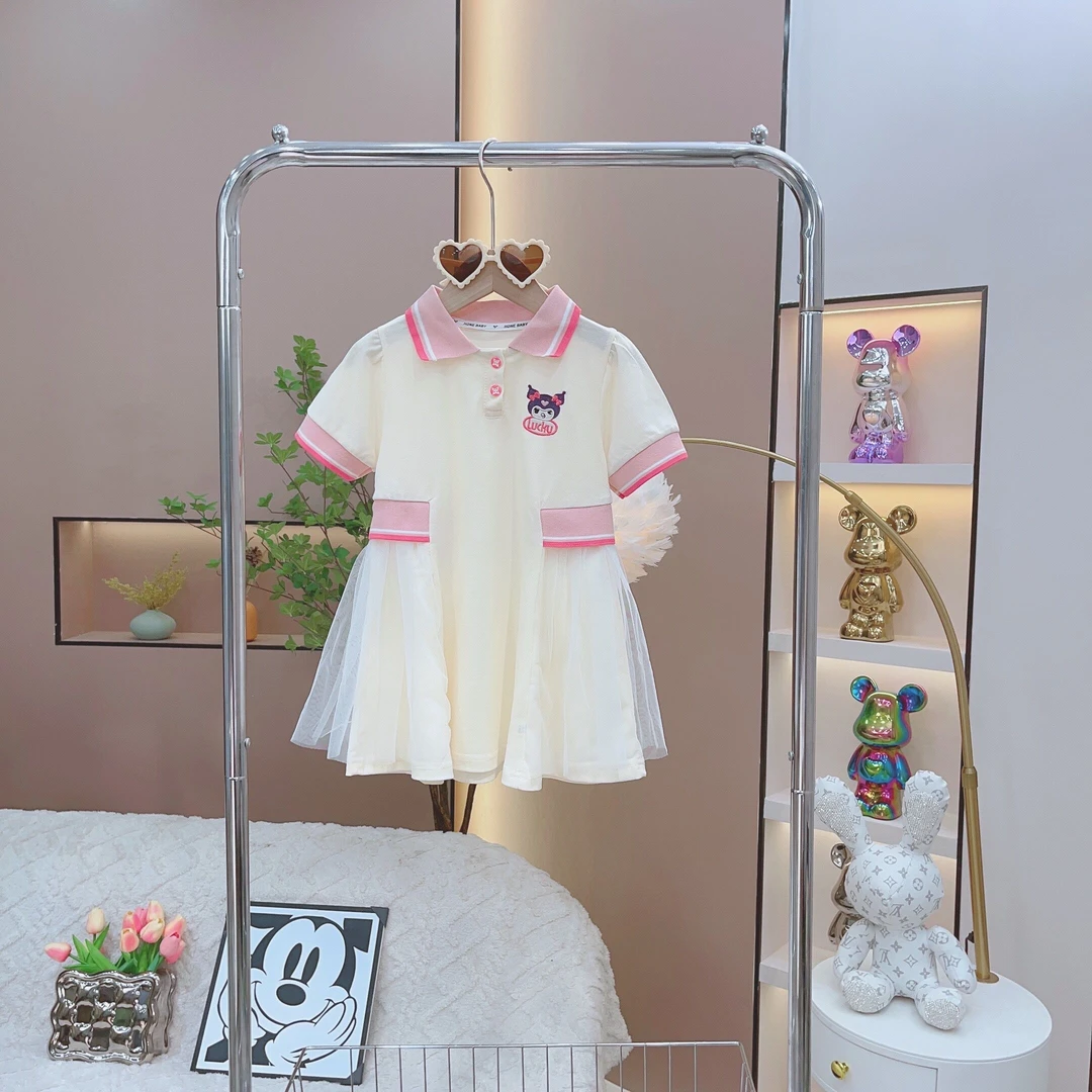 【七尚】2024新款高级感卡通短袖A字气质设计师裙子m0715