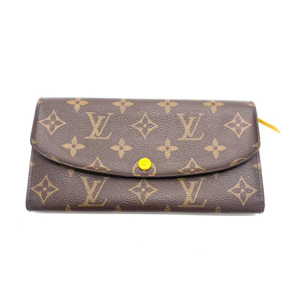 95新 LouisVuitton/路易威登 老花涂层帆布皮革钱夹10094843