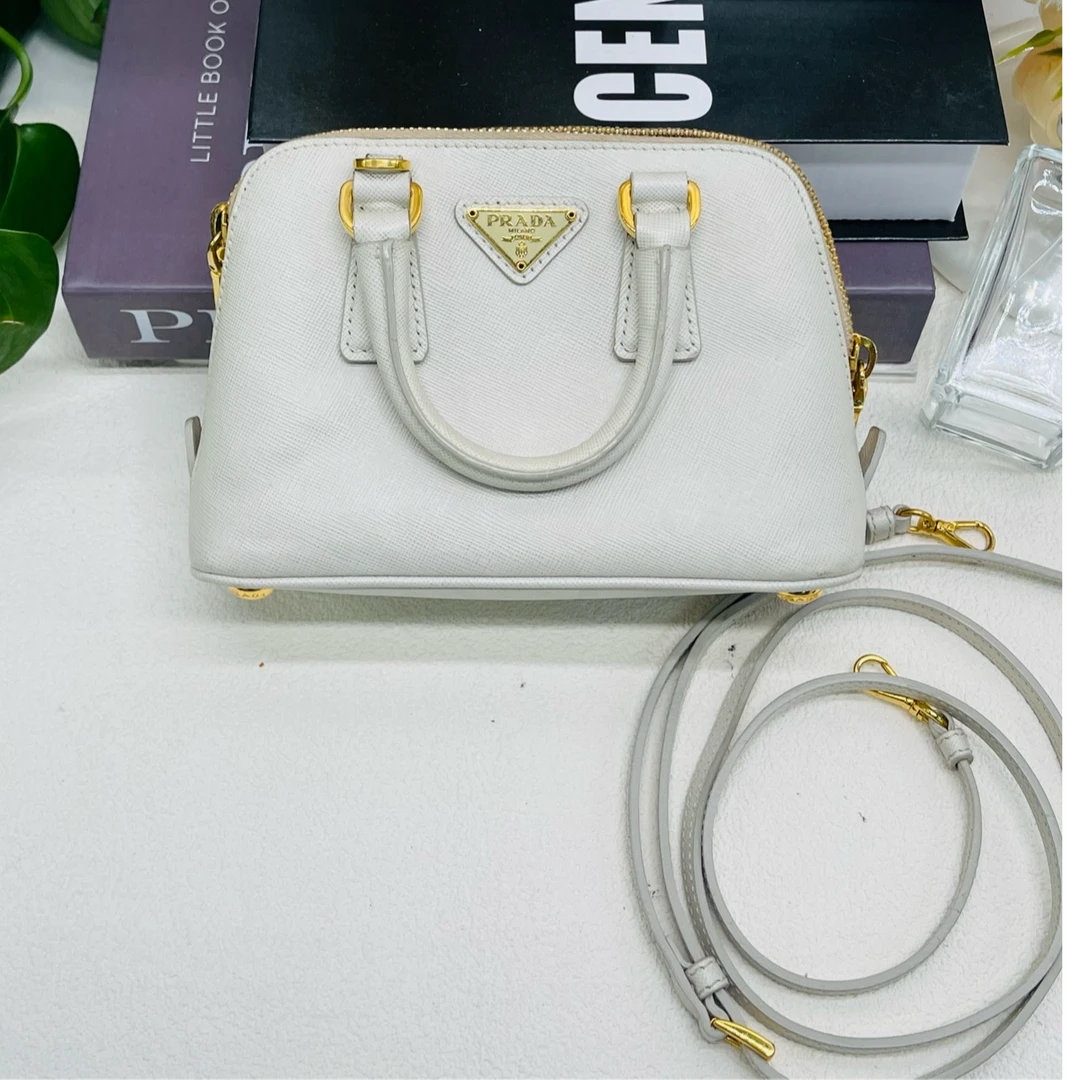 95新 Prada/普拉达  mini白金小贝壳包肩背包10195976