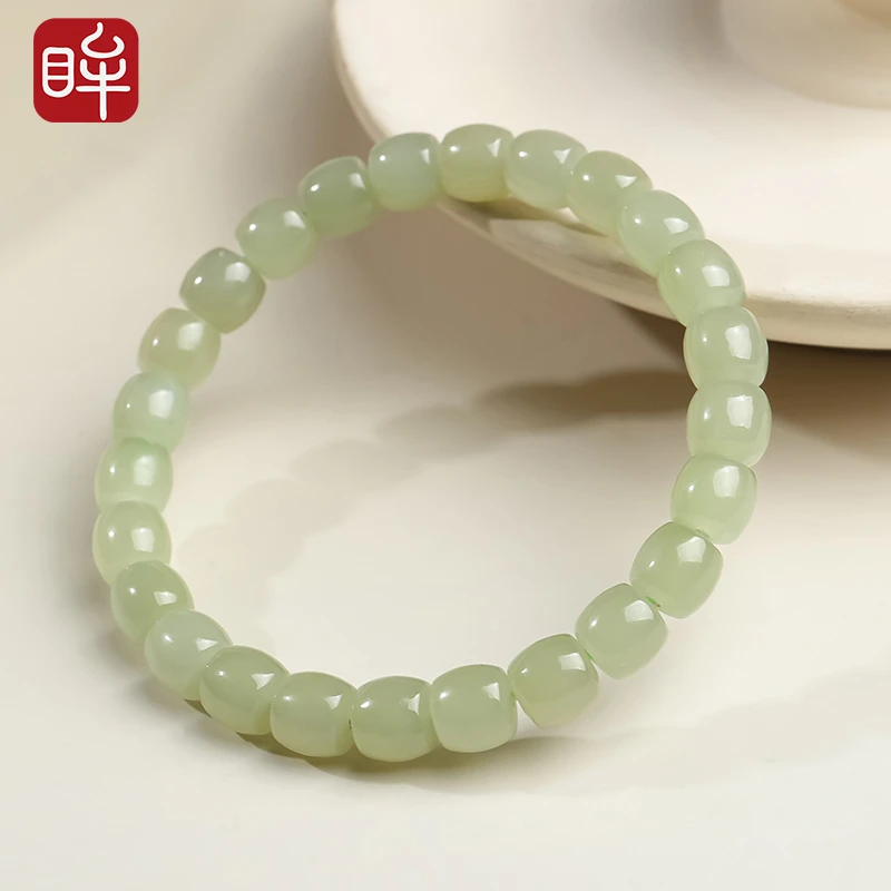 印象眸和田玉晴水直切单圈手串 多样性发货 拍一发一 ND