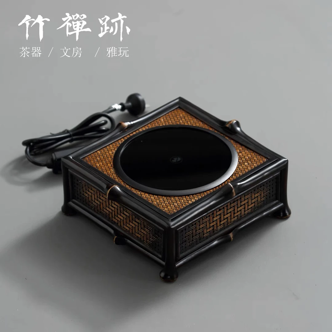 竹禅迹|筇竹电陶炉 围炉煮茶器煮茶炉静音烧水茶具配件泡茶1500W