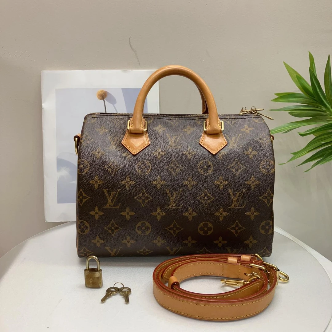 W路易威登老花speedy25手提包61551436