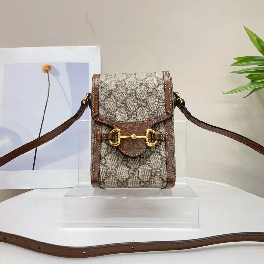95新 GUCCI/古驰 W古驰老花1955手机包单肩包92140297