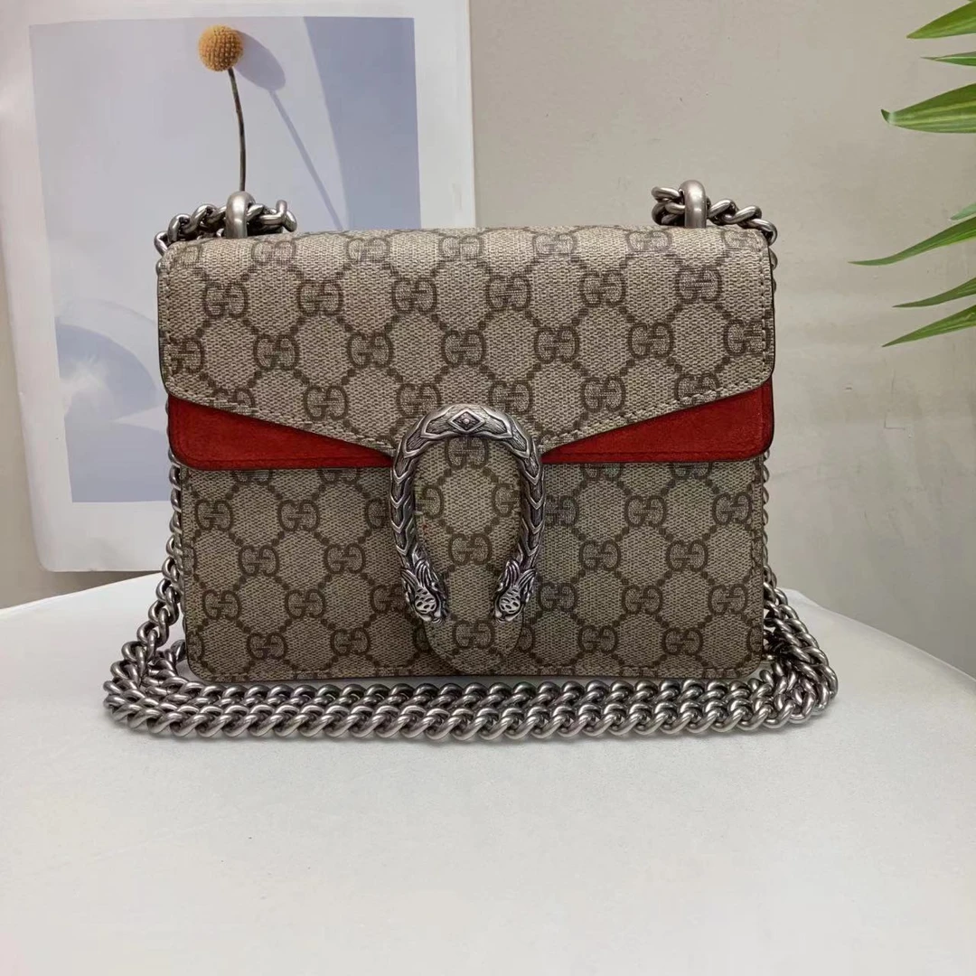 95新 GUCCI/古驰 W古驰老花酒神小号单肩包26945682