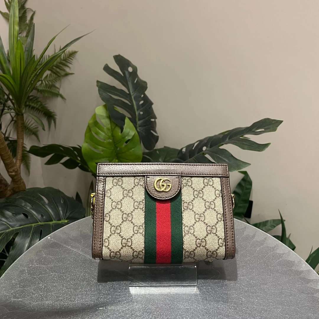 95新 GUCCI/古驰 W古驰老花ophidia mini单肩包88914084
