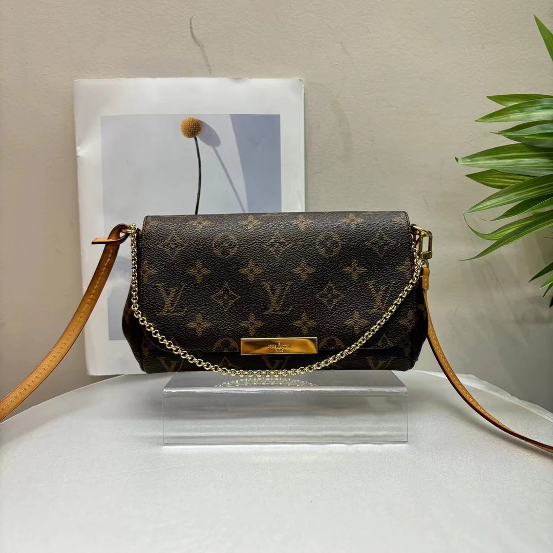 95新 LouisVuitton/路易威登 W老花favorite挚爱单肩包46129362