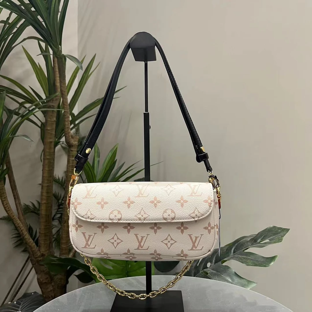 99新 LouisVuitton/路易威登 沙丘老花ivy芯片闲置单肩包65373508