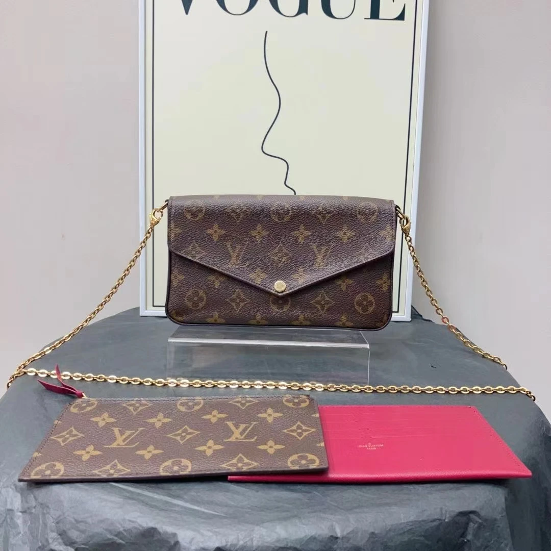95新 LouisVuitton/路易威登 W路易威登老花三合一单肩包50354557