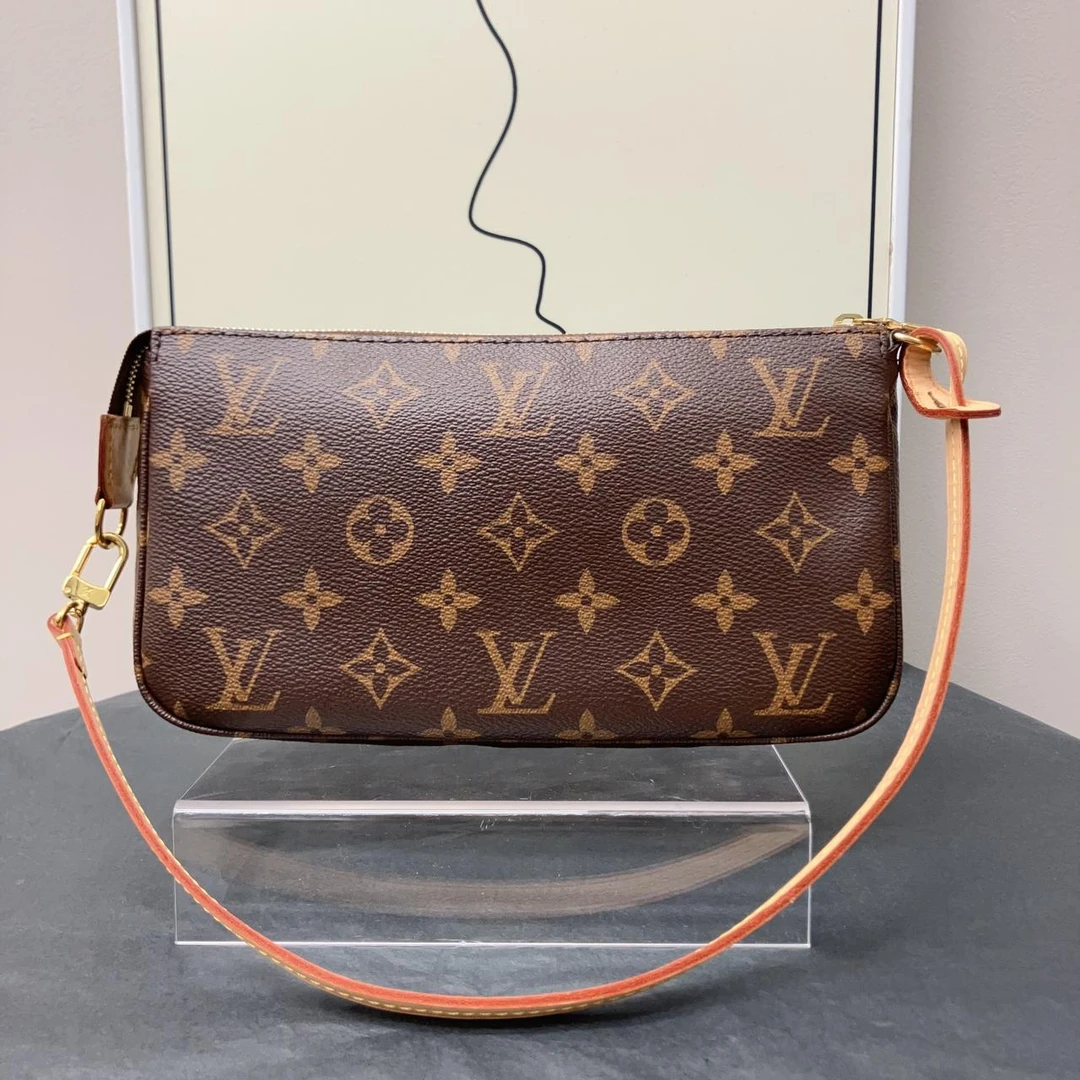 95新 LouisVuitton/路易威登 W老花大麻将芯片款单肩包28409427
