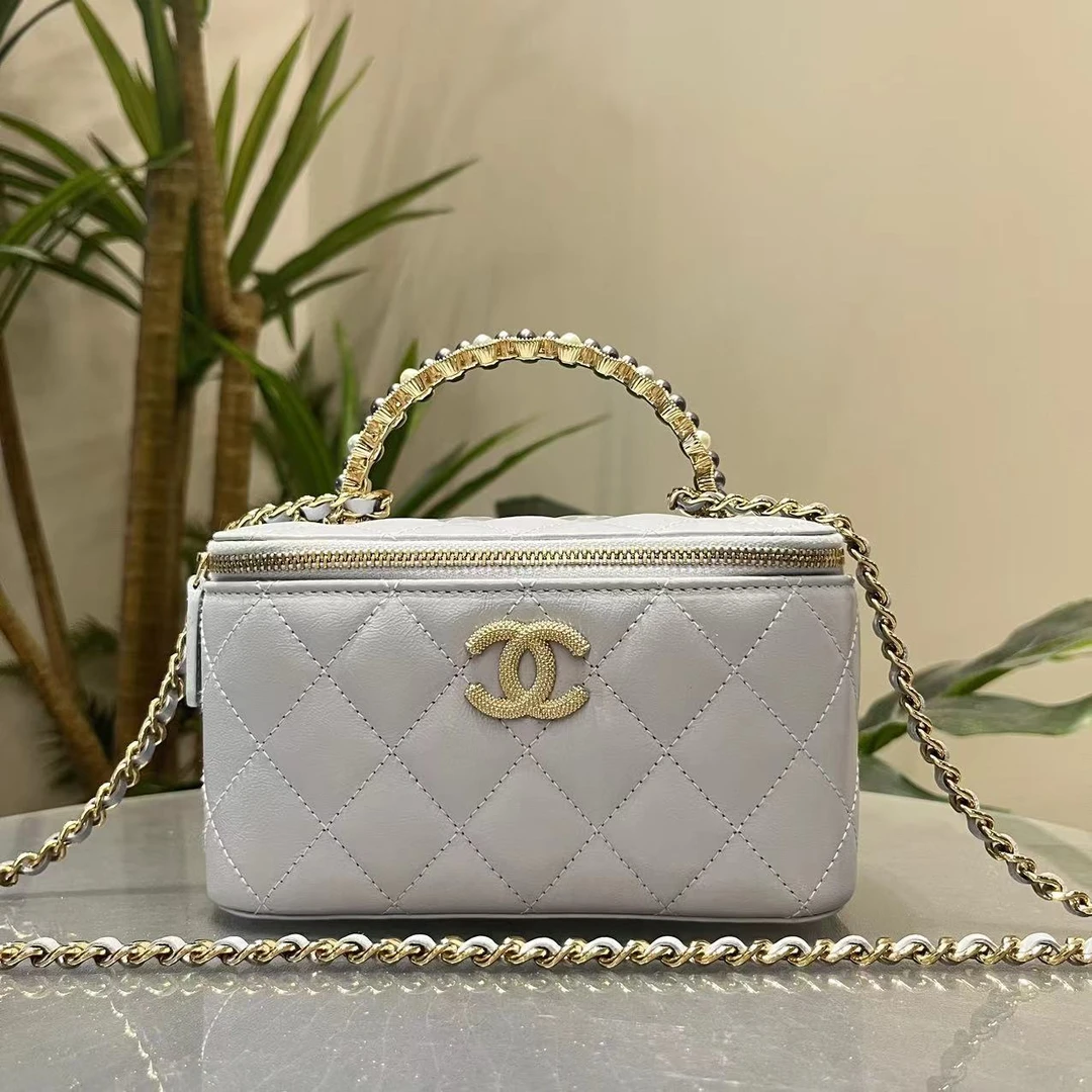 99新 Chanel/香奈儿 24p珍珠长盒子芯片款24闲置单肩包74930568