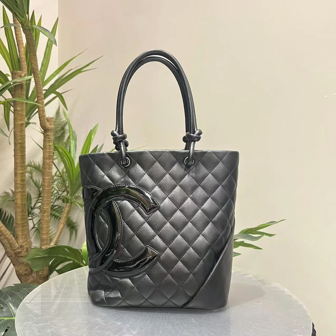 95新 Chanel/香奈儿 soblack康鹏手提包小号10开单肩包80839985