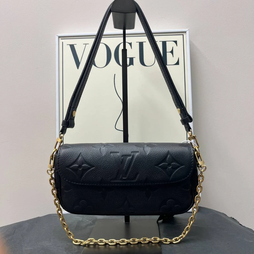 95新 LouisVuitton/路易威登 黑色印花ivy芯片款单肩包64019290