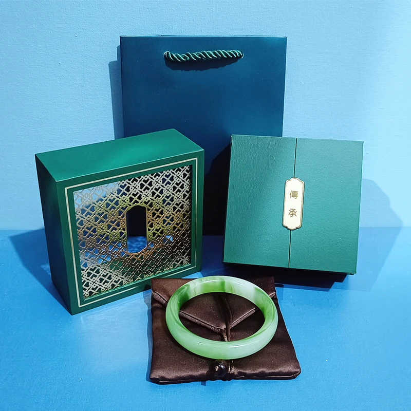 首饰盒/箱 复古风高档古法金传承手镯首饰盒镂空串珠宝收纳包装