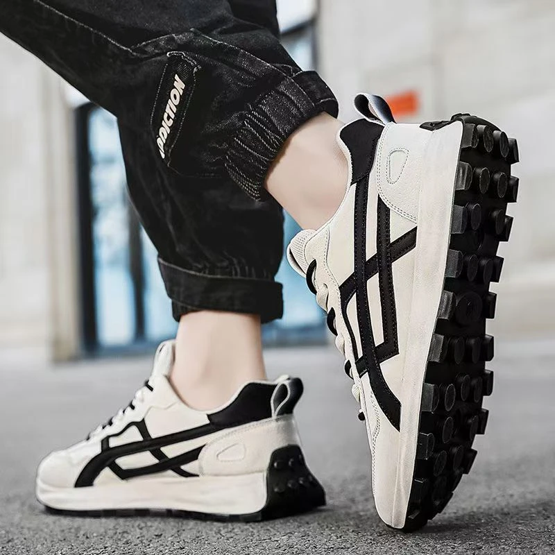 2号链接【201-400】男鞋时尚透气潮流潮鞋厚底低帮秋季韩版百搭鞋子