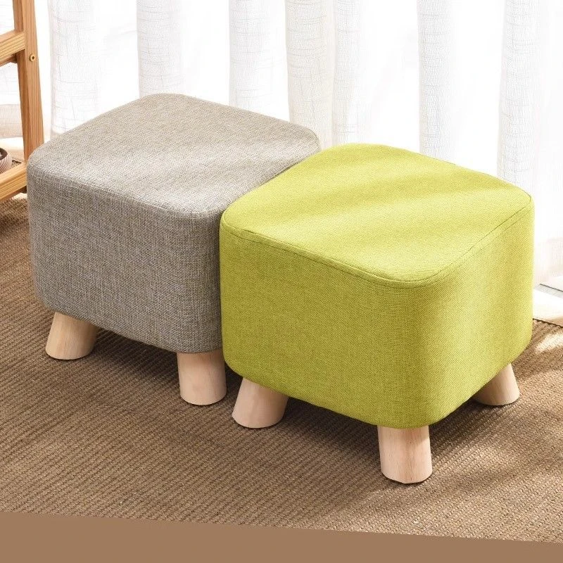 小凳子专用家用方凳创意客厅板凳矮凳实木布艺软门口换鞋凳换鞋凳