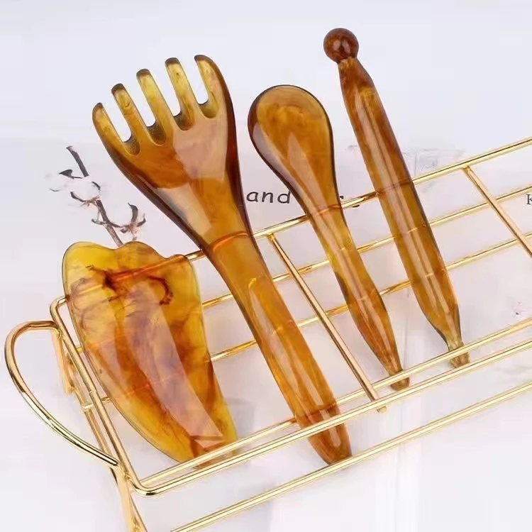 面部刮板头部五爪梳脸部眼部舒缓通经美容院疏通按摩板家用提拉