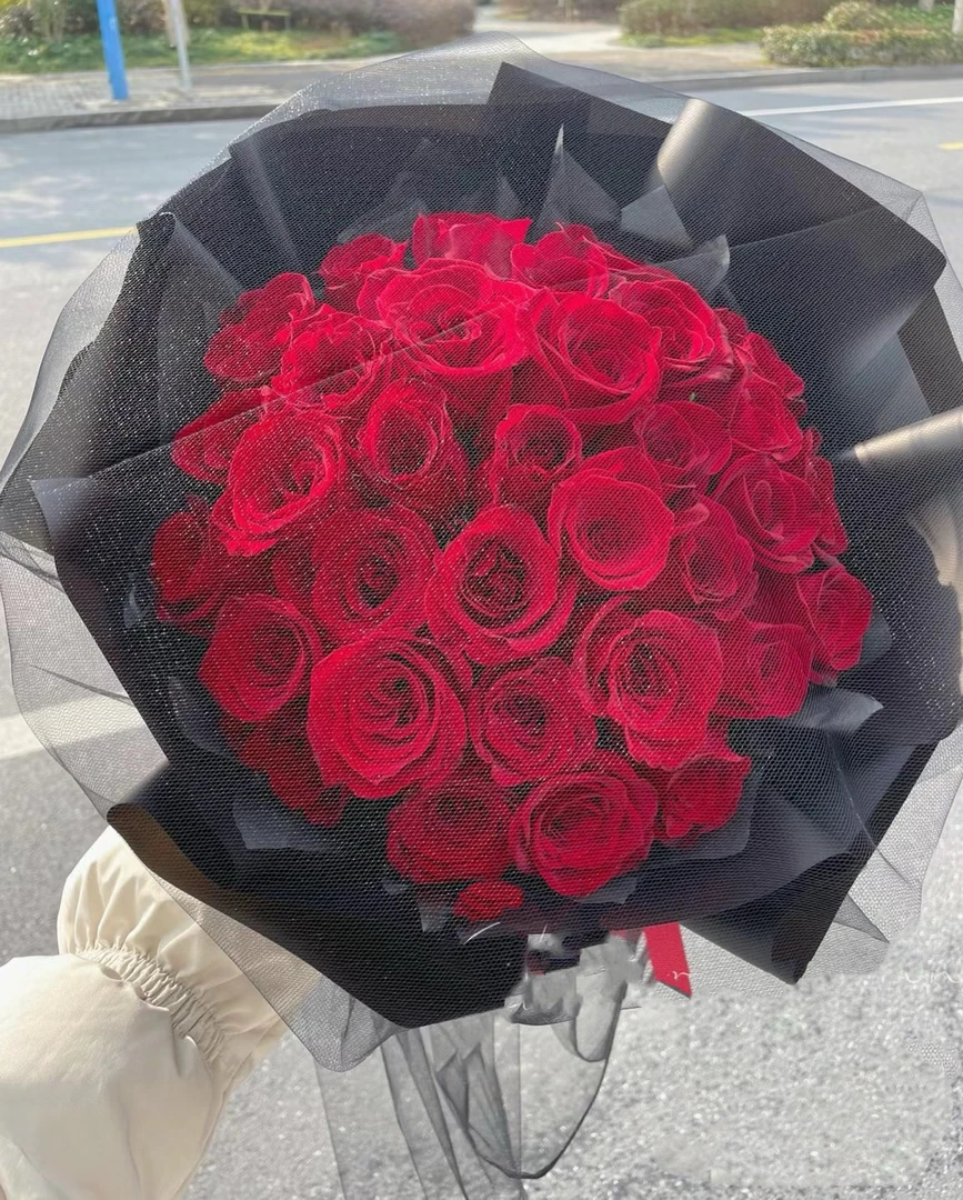 ［365花植美学］19朵红玫瑰花束 同城自取不配送