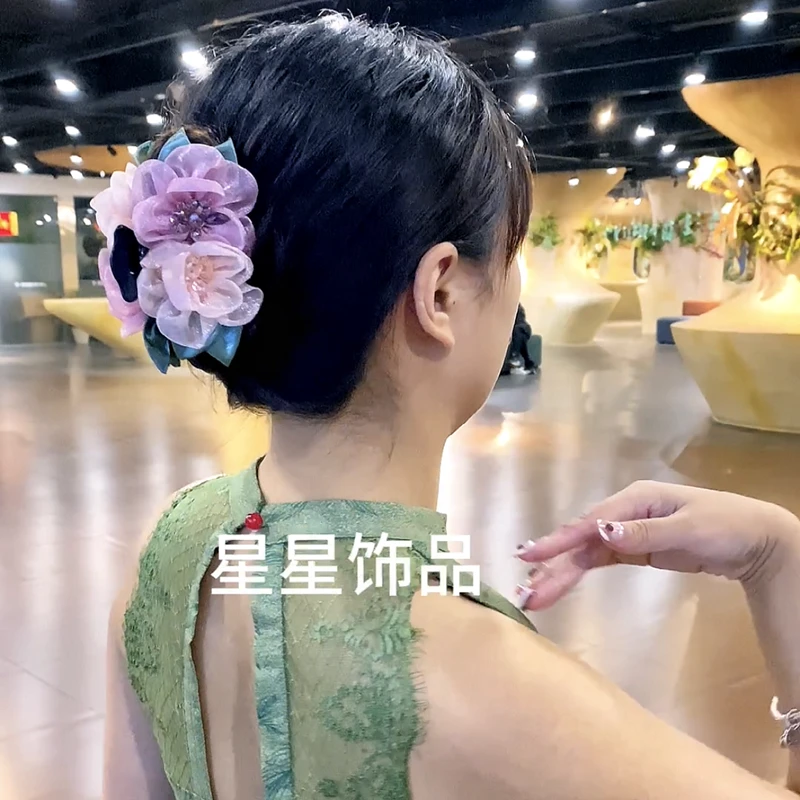C110-气质抓夹韩版发夹马尾夹发饰头饰简约发卡韩式优雅