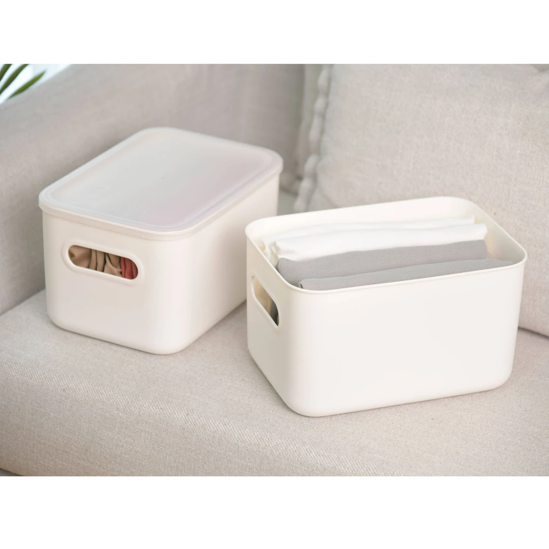 素色多功能收纳盒微瑕品家用简约卫生间浴室防尘学生宿舍