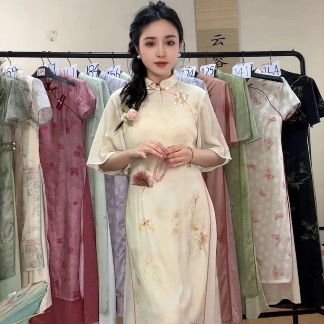 《189》新中式国风旗袍女夏季2024新款显瘦气质日常