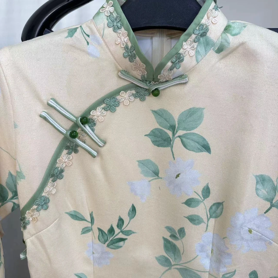 《331》新中式国风旗袍女秋季2024新款显瘦气质