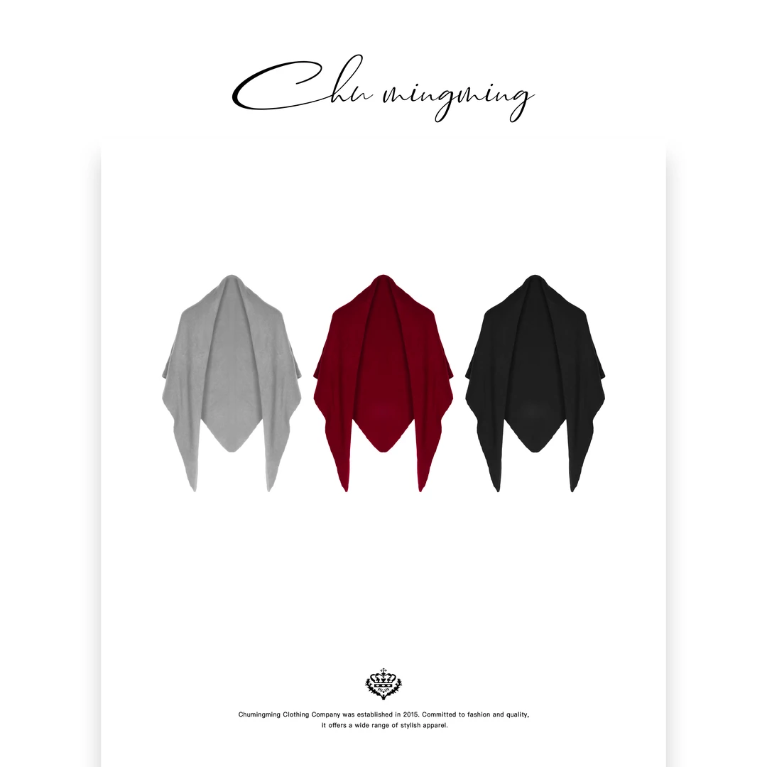 【CHU/2024SSNEW】原创设计羊毛披肩24110