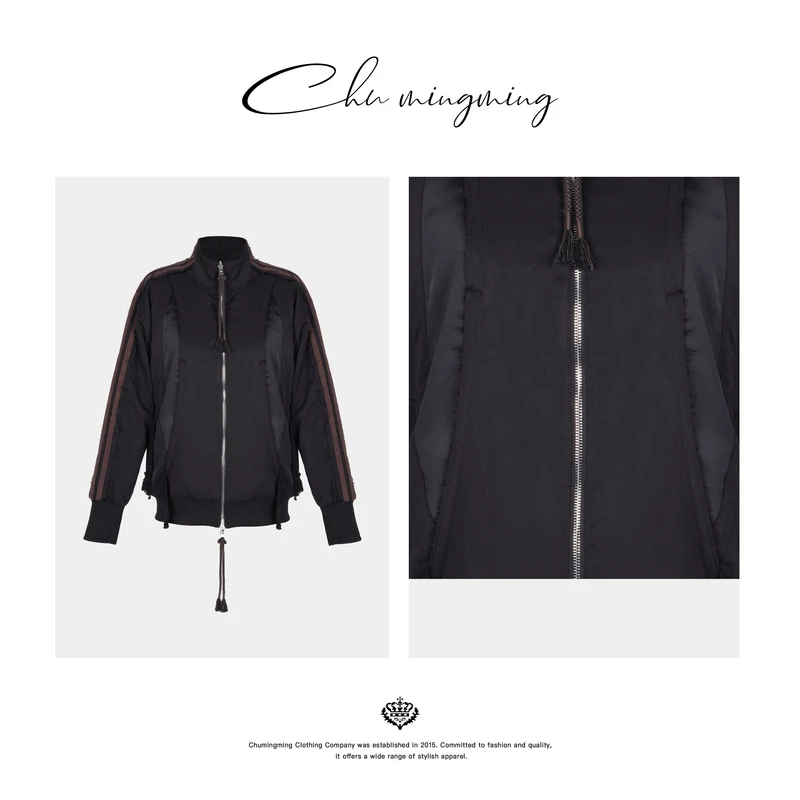 【CHU/2024SSNEW】原创设计《千语》拼接三条杠外套XY49