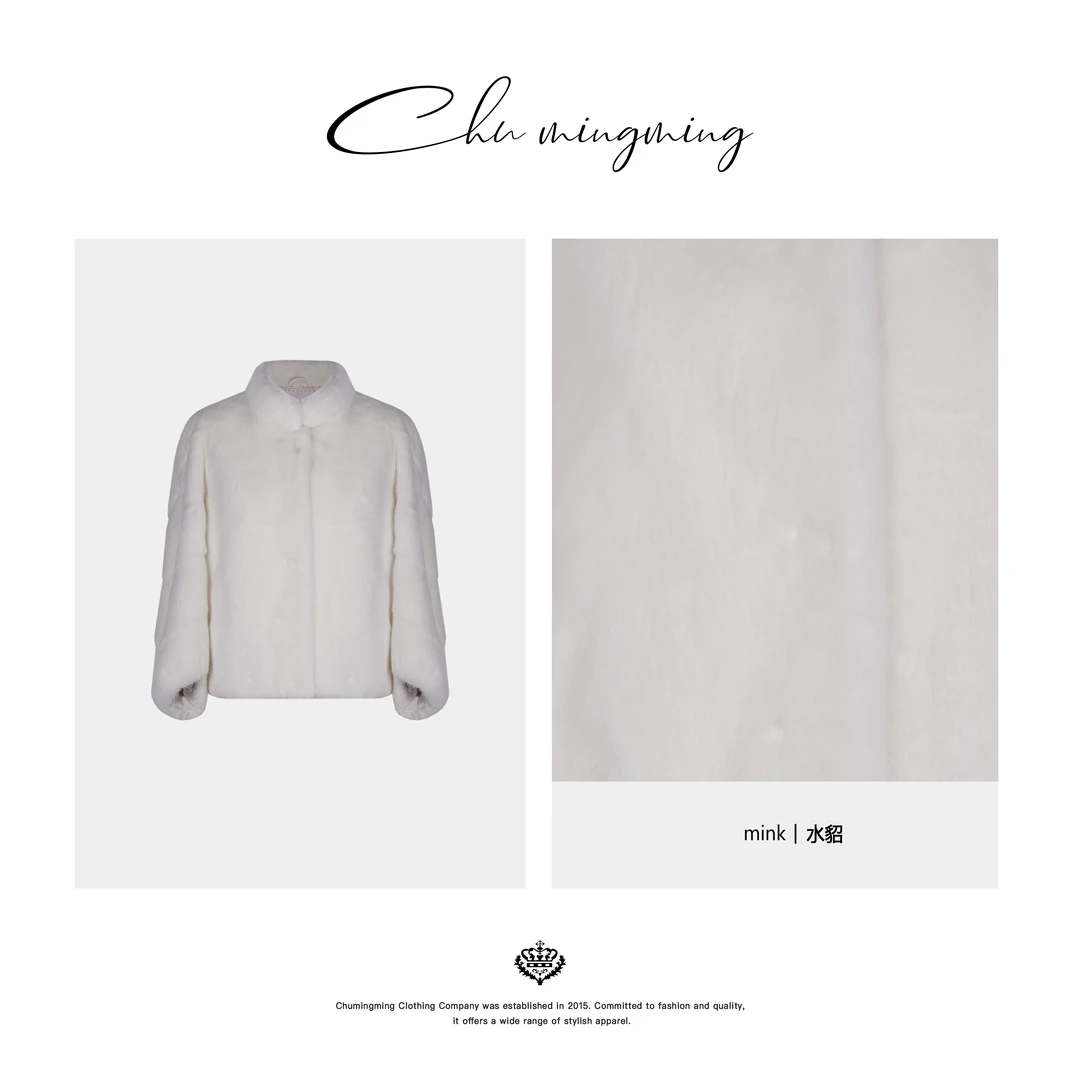 【CHU/2024SSNEW】原创设计《浮华》立领貂外套FY08