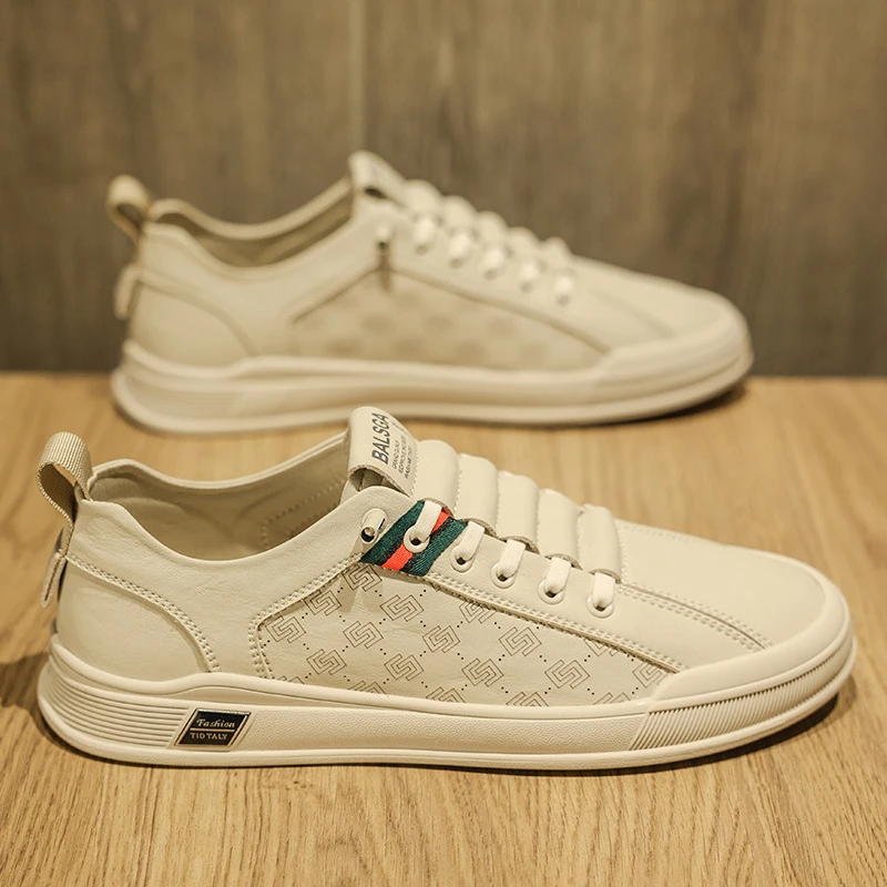 2023秋季男士休闲板鞋高级感舒适软底透气四季款运动潮鞋轻奢男鞋