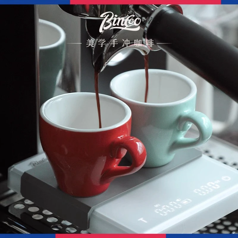 Bincoo陶瓷拉花咖啡杯专业比赛杯拿铁杯卡布奇诺杯浓缩咖啡馆用