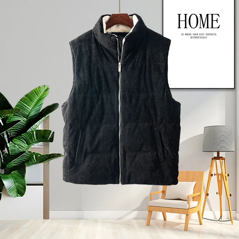 冬季新款男士休闲羽绒加绒马甲(96087)