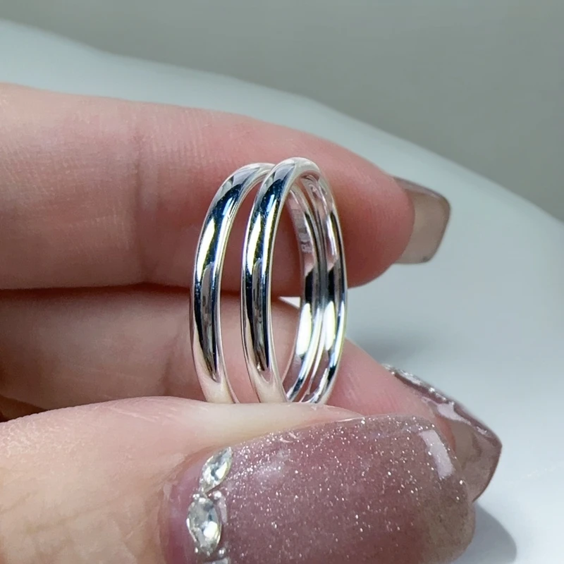 足银戒指 足银戒指 足银9999伴你一生百搭银戒