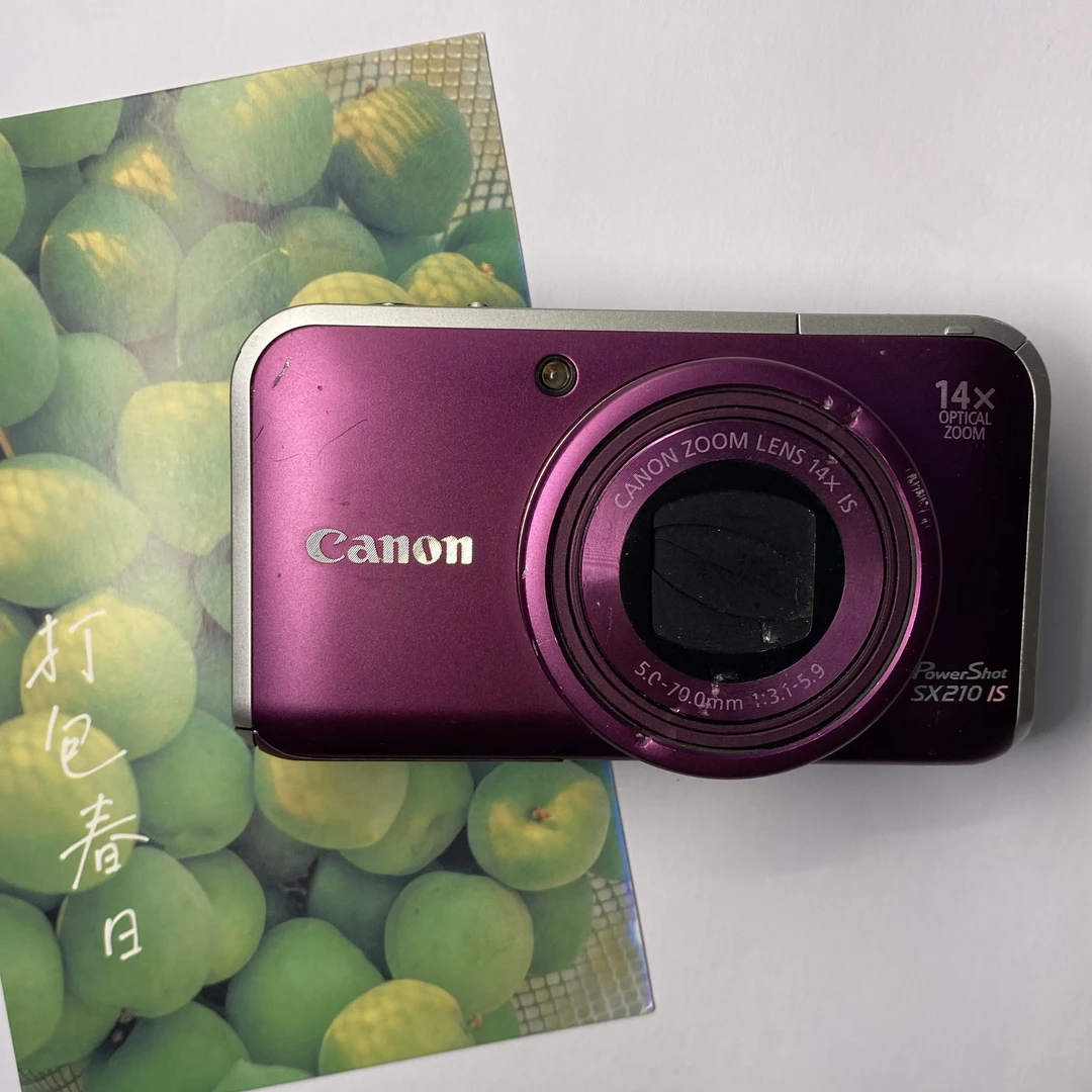 9新 Canon/佳能 Sx210紫色长焦卡片.成色一般功能包好.福利