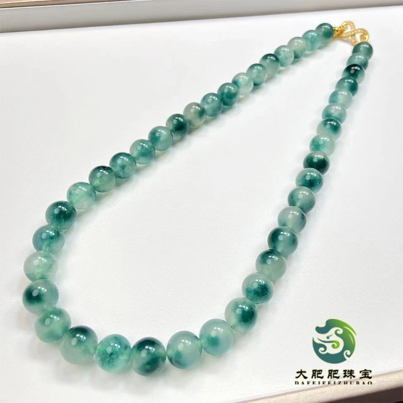 【大肥肥珠宝】F029 稀世珍藏卡12mm阿尔卑斯冰飘玉项链