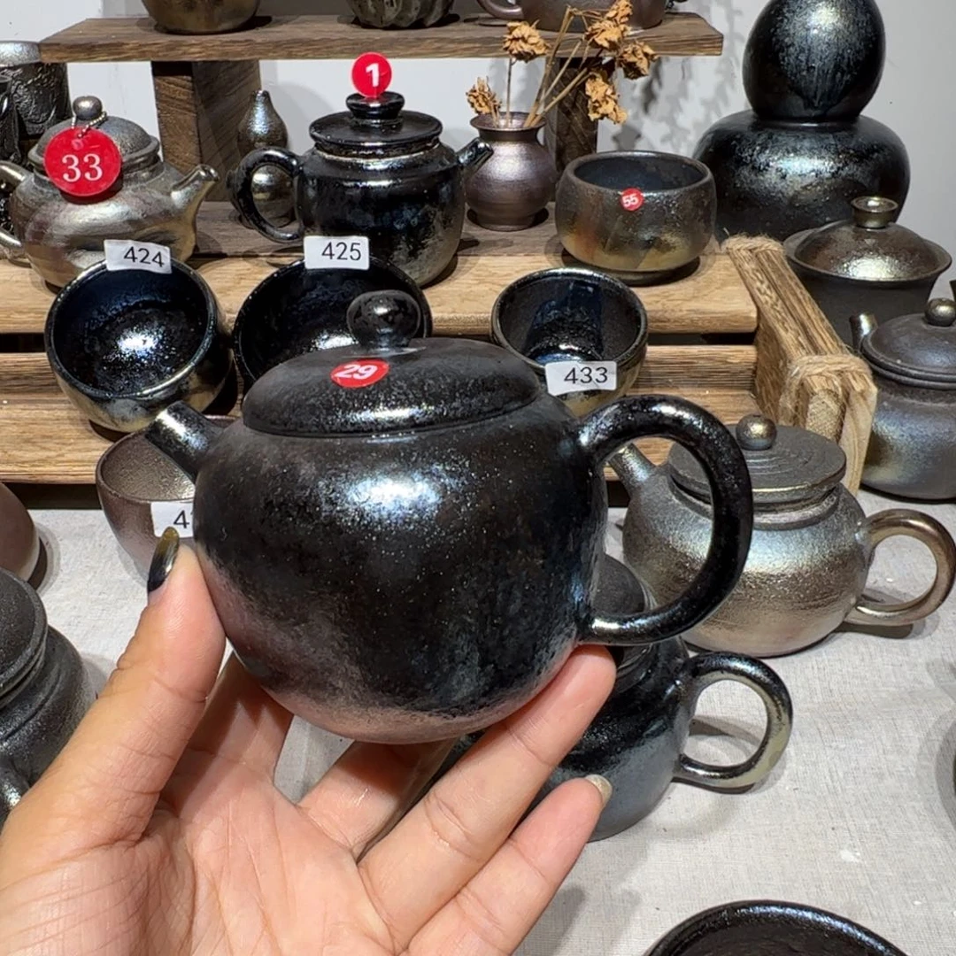 壶思**睿建水紫陶紫泥柴烧壶